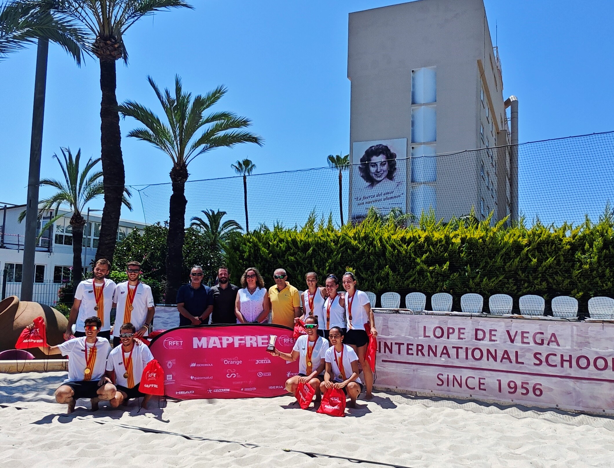 III Campeonato de España de Tenis Playa por Comunidades Benidorm Lope de Vega International School final Cataluña victoria