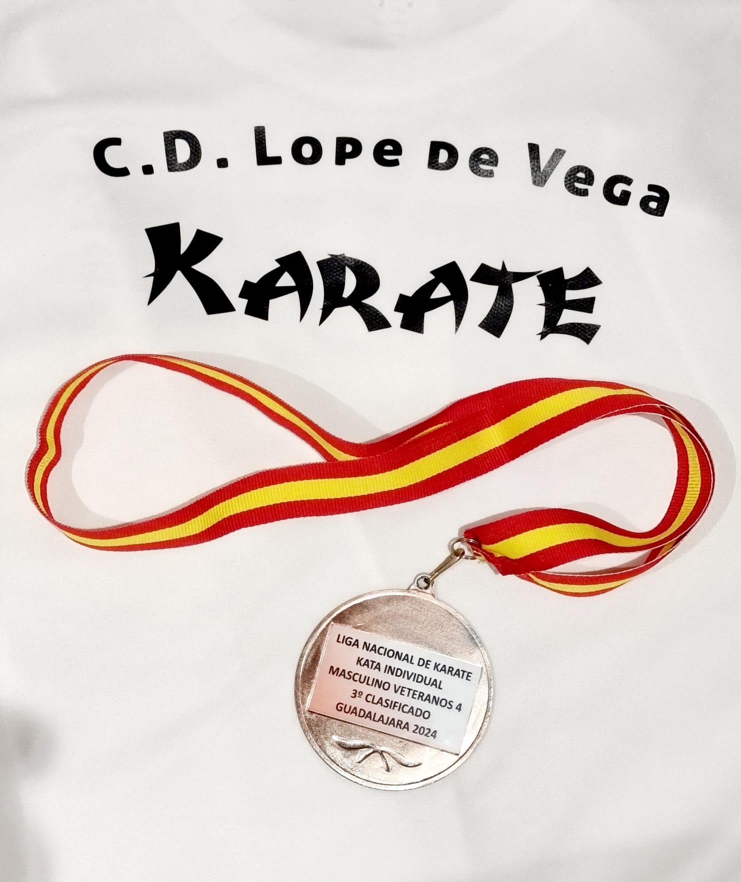 Club deportivo Lope de Vega kárate Carlos García medalla de bronce