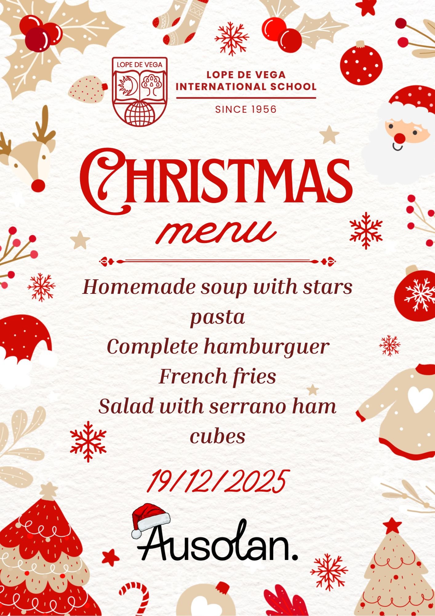 Menu navidad